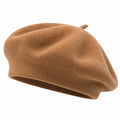 Damen Baskenmütze Einheitsgröße Camel