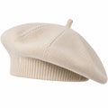 Damen Baskenmütze Beige