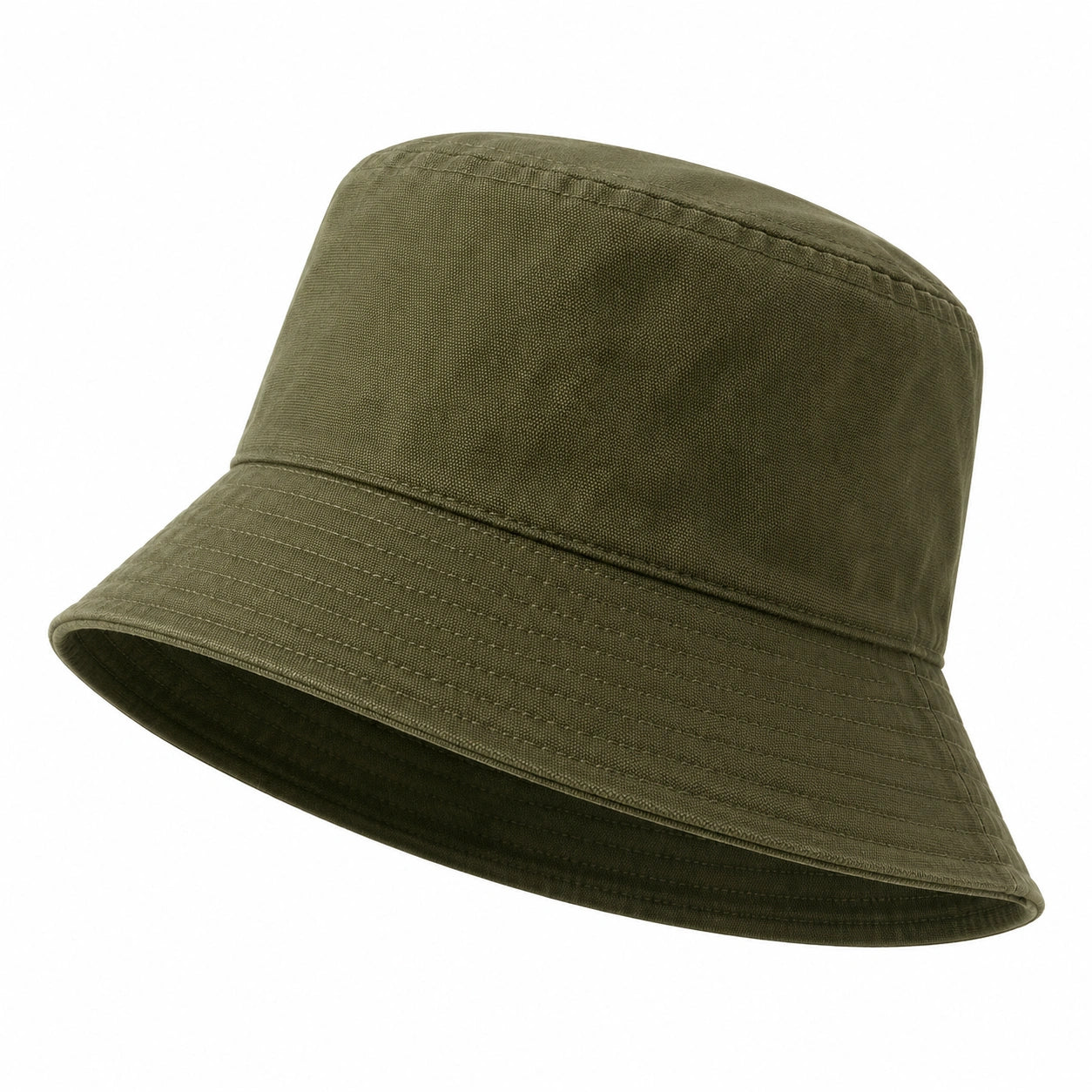 Unisex Fischerhut Olivgrün