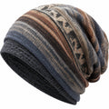 Unisex Slouch Beanie Mütze mit Ethno-Muster